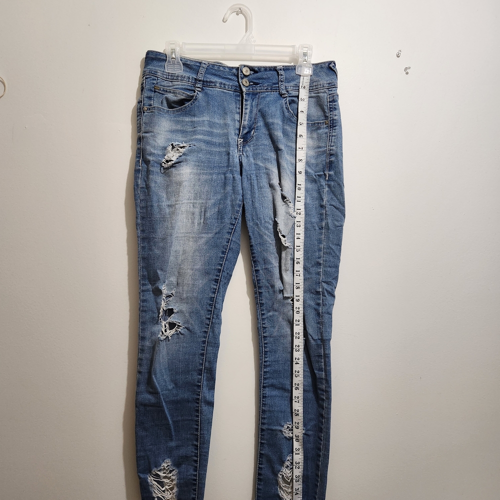 Distressed Blue Women's Jeans